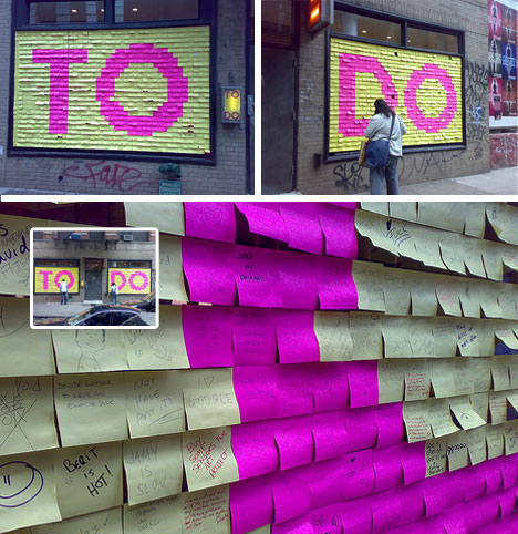 Post It Note To Do List Mural