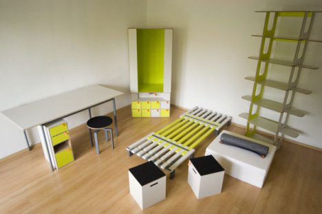 3 Modular Bedroom Furniture Set
