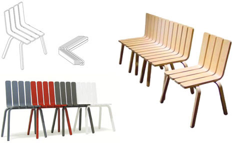 Ecological Bench Chair Furniture Design