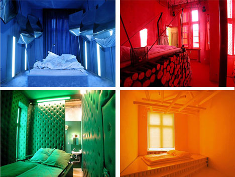 room colors and moods. Brightly Colored Hotel Room