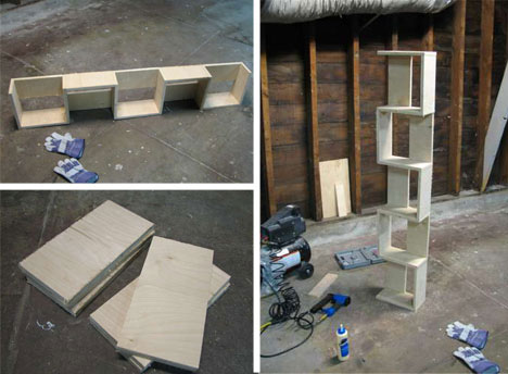 DIY Plywood Shelves
