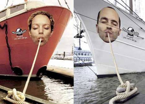 funny guerrilla marketing noodle ships