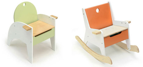 unusually cool kids furniture storage chairs