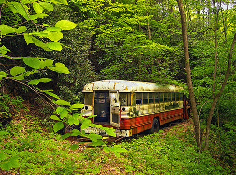 Abandoned Bus Vehicle Photo