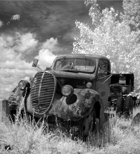 cb clements infrared black and white photo