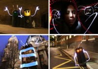 
Light graffiti is uniquely ephemeral and inextricably intertwined with the art of photography, sometimes even invisible to the naked eye and apparent only when captured on film. It is impermanent and its manifestations range from comical to sublime. The work of these twenty light graffiti artists spans the spectrum from humorously playful to deeply moving [...]