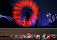 
Light graffiti is uniquely ephemeral and inextricably intertwined with the art of photography, sometimes even invisible to the naked eye and apparent only when captured on film. It is impermanent and its manifestations range from comical to sublime. The work of these twenty light graffiti artists spans the spectrum from humorously playful to deeply moving [...]