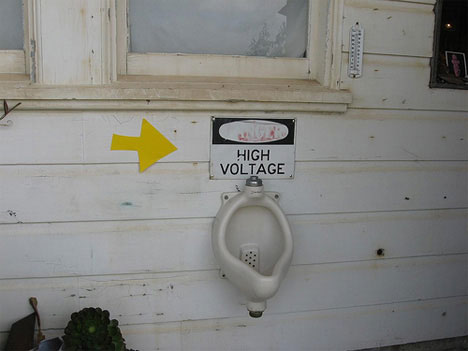High Voltage toilet?
