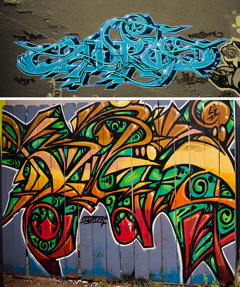 cool graffiti art letters