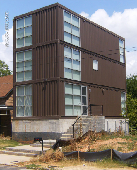 Atlanta Shipping Container House From Runkle Consulting  Urbanist