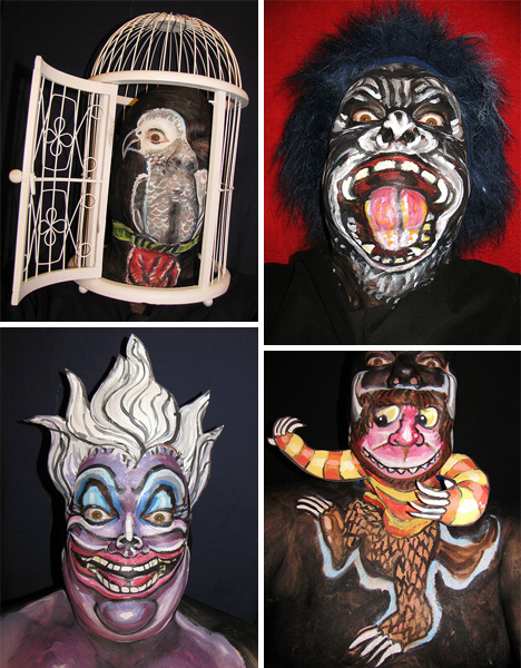 james kuhn unique face painting characters animals people