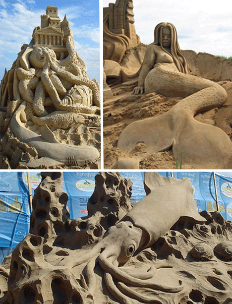 Karya Seni dari Pasir yang Menakjubkan