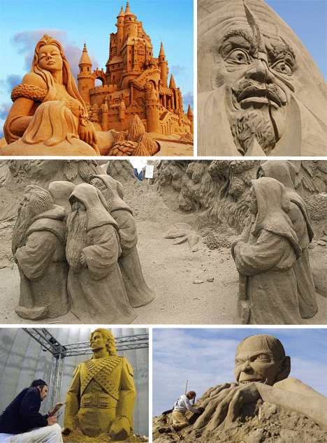 Random Sand Sculptures 7 Karya Dari Pasir Yang Menakjubkan