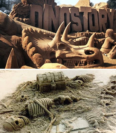 Skeleton Sand Sculptures 7 Karya Dari Pasir Yang Menakjubkan