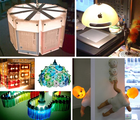 Bright Ideas: 41 Bold, Beautiful + Bizarre Recycled Lamps | Urbanist