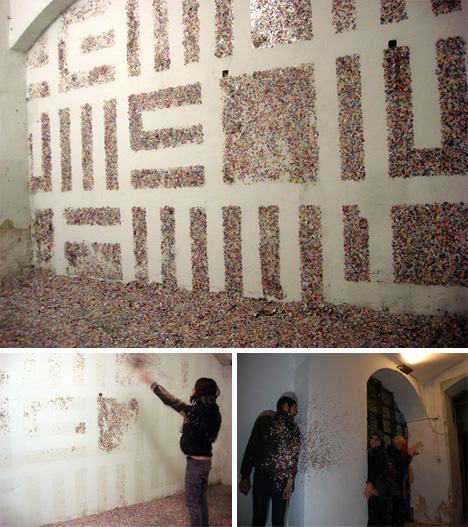 Confetti + Walls + Tape = Sticky Spray-Paint Alternative | Urbanist