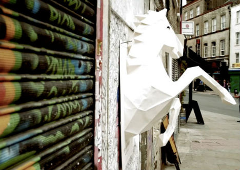 Wild Horses 3D Paper Sculpture 2