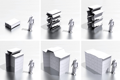 origami inspired instant architecture