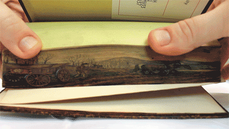 Fore-Edge Painting Hidden in Historical Book
