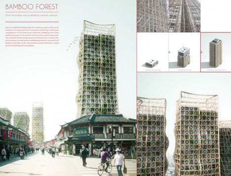 evolo bamboo forest skyscraper