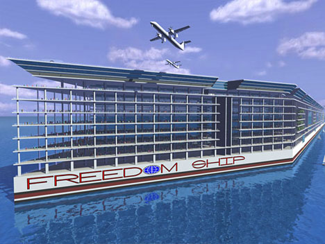 Freedom Ship Floating City Design