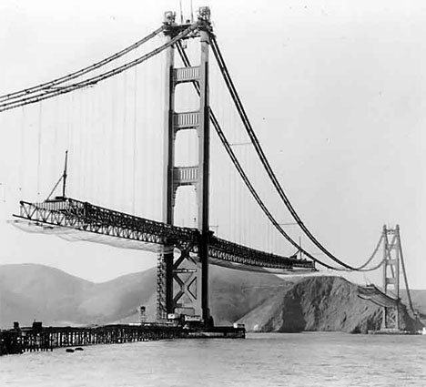 Golden Gate Bridge Construction