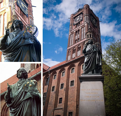 Nicolaus Copernicus - Monument in Torun, Poland