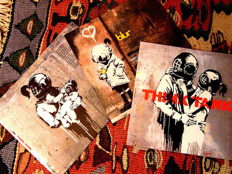 banksy quotes think tank blur album art