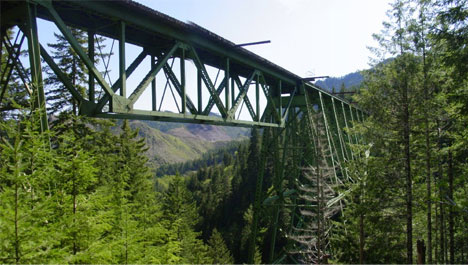 abandoned vance creek railroad bridge