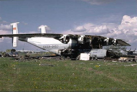 abandoned russian airplane