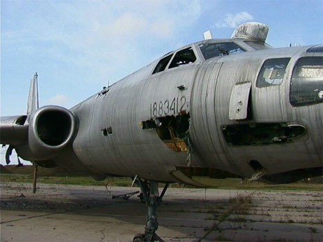 abandoned russian airplane