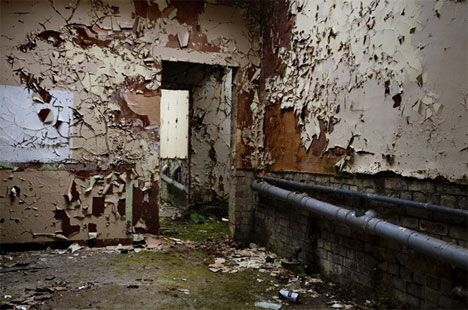 abandoned north wales hospital peeling paint