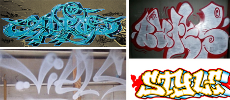 cool alphabet graffiti