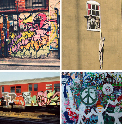 graffiti walls trains street subway