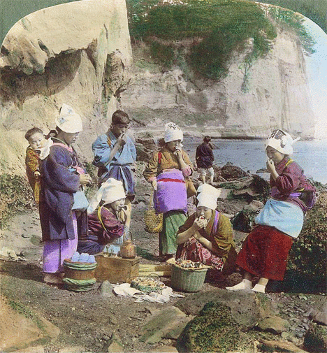 clam diggers stereoview