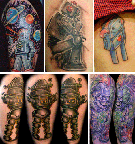 Robot Tattoos: Awesome Works of Mechanical Body Art - WebUrbanist