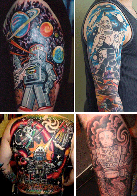 Robot Tattoos: Awesome Works of Mechanical Body Art - WebUrbanist