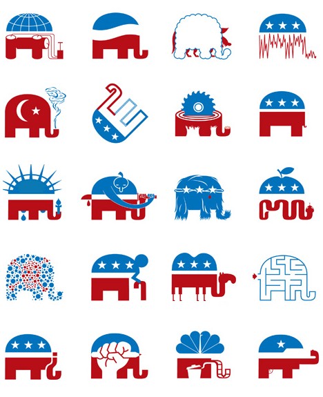 Political Animal: The Ever-Evolving Republican Elephant Logo | Urbanist