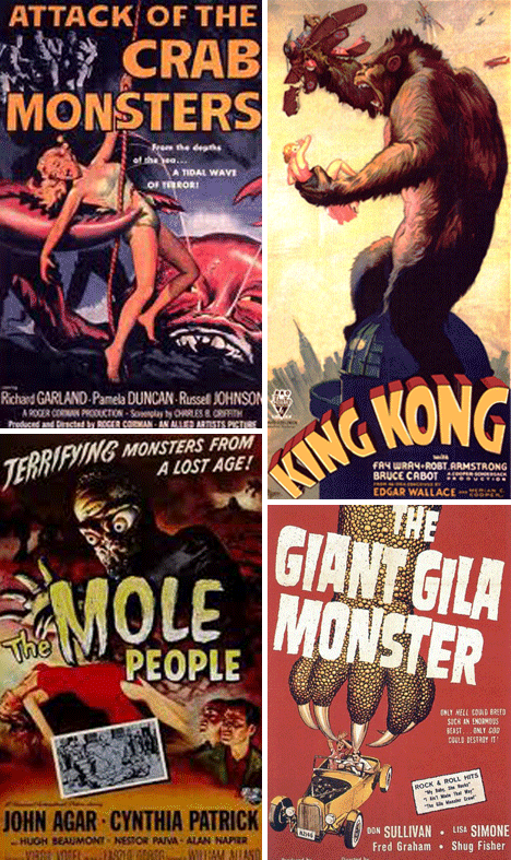 Monsters Attack! 26 Epic Retro Horror Movie Posters | Urbanist