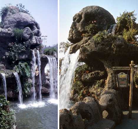 Abandoned island of skulls giant skull and waterfall - Playground