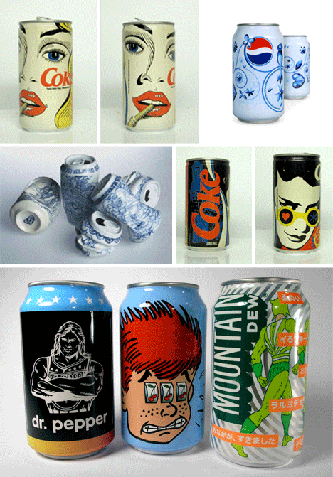 Graphic Remix Soda Can  Designs  That Shake It Up Urbanist