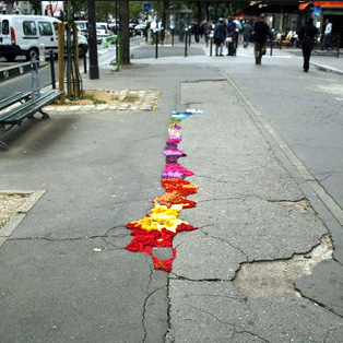 Colorful Decorated Potholes