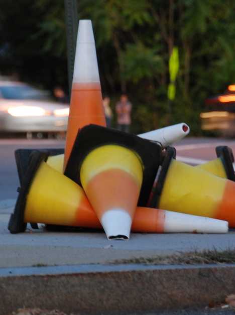 Pointed Examples Of Traffic Cone Art