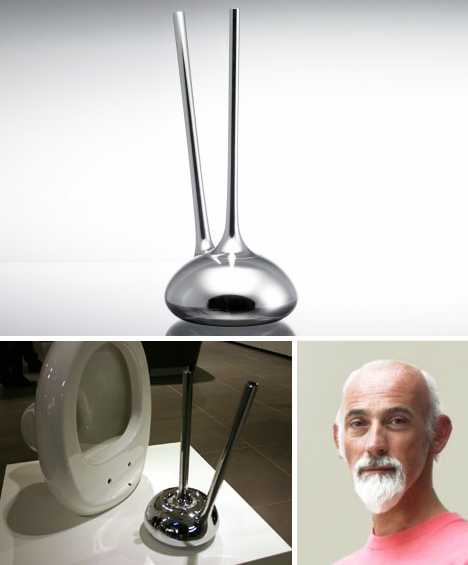 designer toilet brush holder