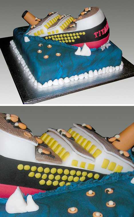 Sinking Titanic Birthday Cake for... - melscakesandpastries | Facebook