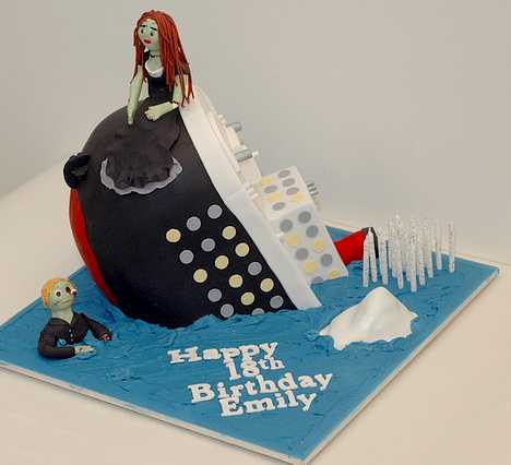 Titanic Edible Birthday Cake Topper