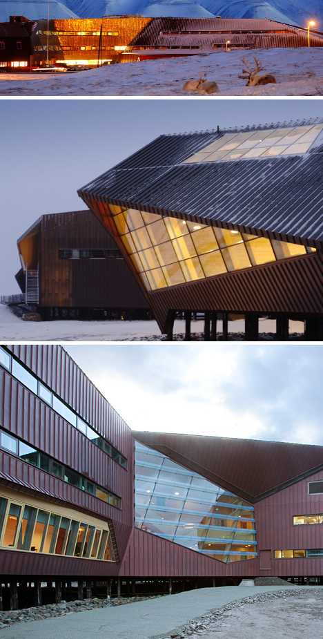 copper-clad Svalbard Science Centre