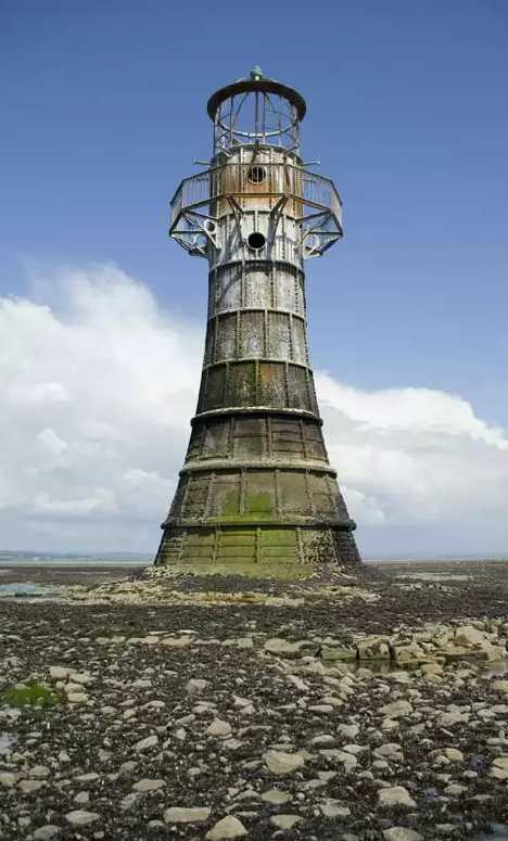 Whiteford Point Lighthouse Wales abandoned