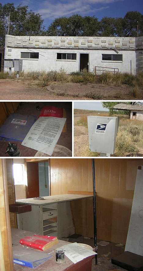 abandoned post office Glenrio Texas