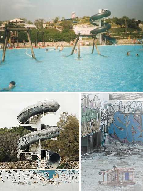 Sitges Aquatic Paradise Spain abandoned swimming pool